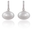 LOT:170 | A PAIR OF CULTURED PEARLS AND DIAMOND PE...