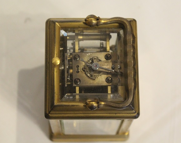 Carriage Clock in Original Box retailed by Racine, Dublin.  Circa 1890